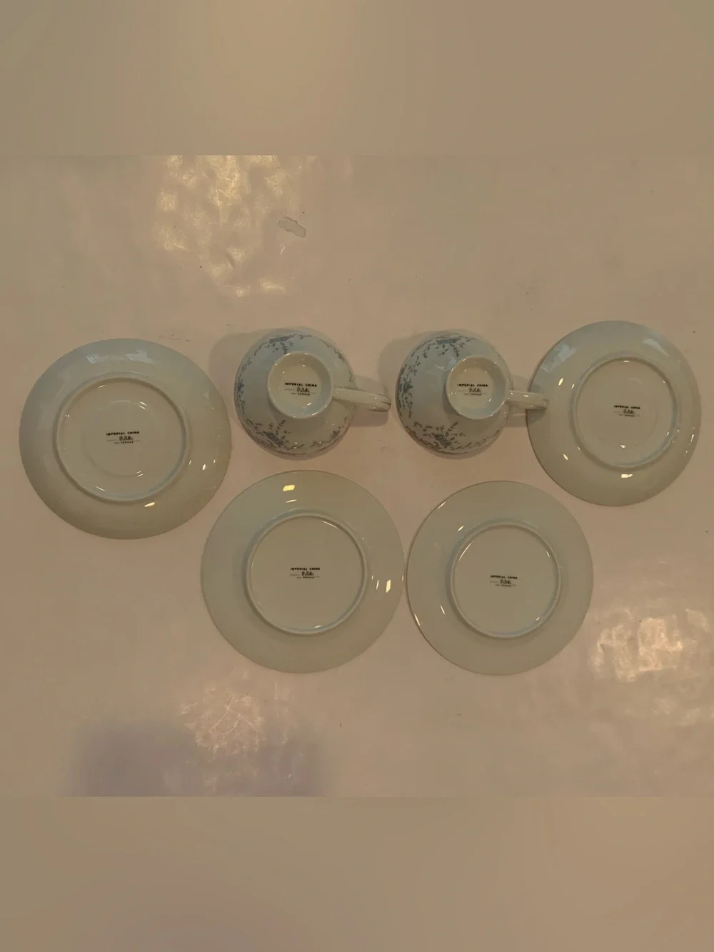 Vintage Imperial China Seville 5303 Tea Set Teacups Saucers Plates